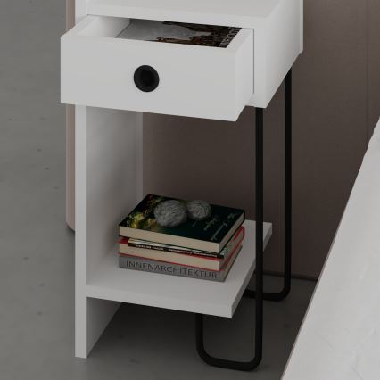 Table de chevet SONY blanche