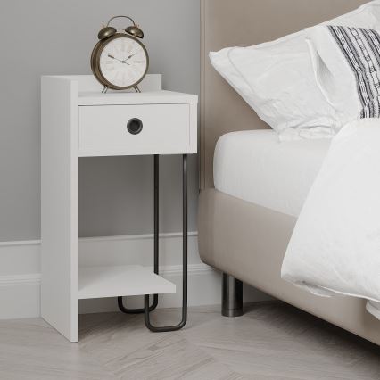 Table de chevet SONY blanche