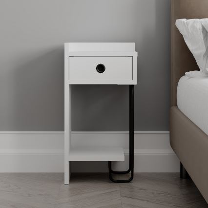 Table de chevet SONY blanche