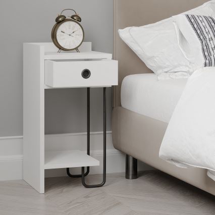 Table de chevet SONY blanche