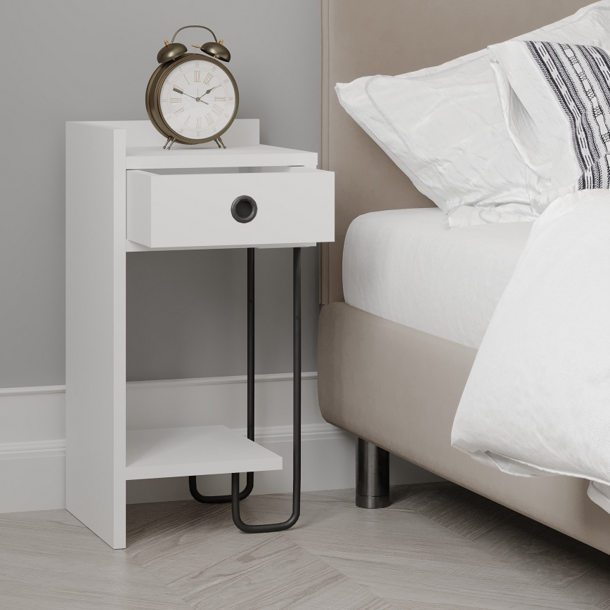 Table de chevet SONY blanche