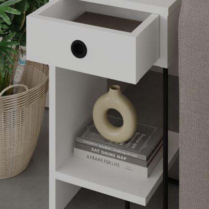 Table de chevet SONY blanche
