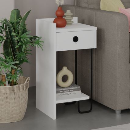 Table de chevet SONY blanche