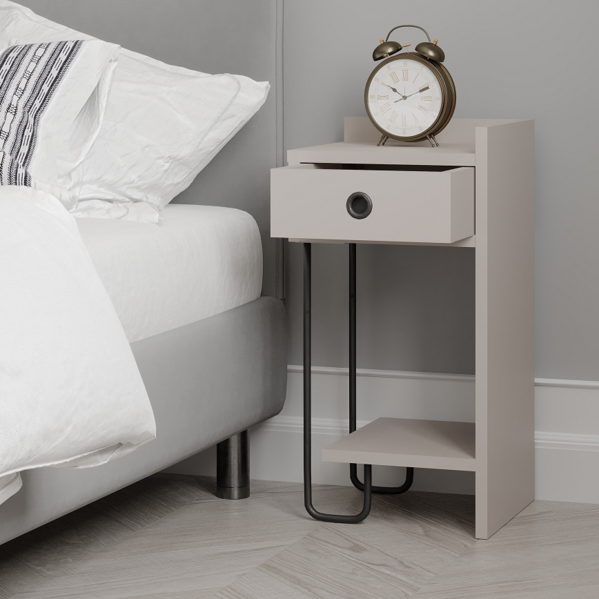 Table de chevet SONY taupe