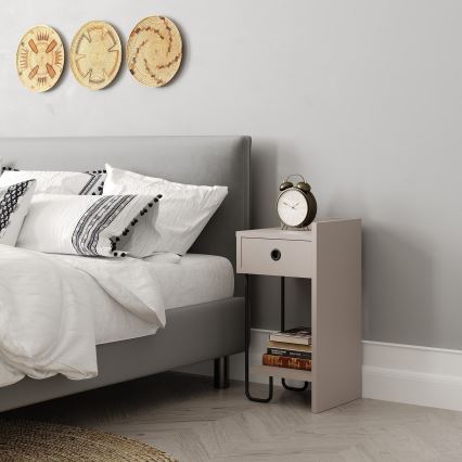 Table de chevet SONY taupe