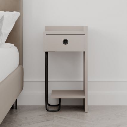Table de chevet SONY taupe