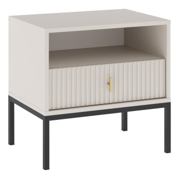 Table de chevet SUE beige/cachemire