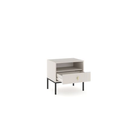 Table de chevet SUE beige/cachemire