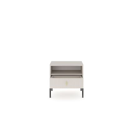 Table de chevet SUE beige/cachemire