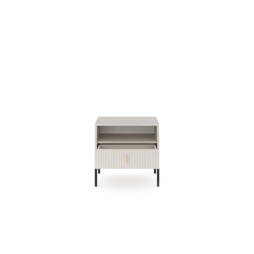 Table de chevet SUE beige/cachemire