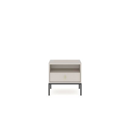 Table de chevet SUE beige/cachemire