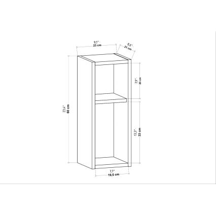 Table de chevet TILMO anthracite