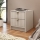 Table de chevet TIRENO 35x40 cm beige