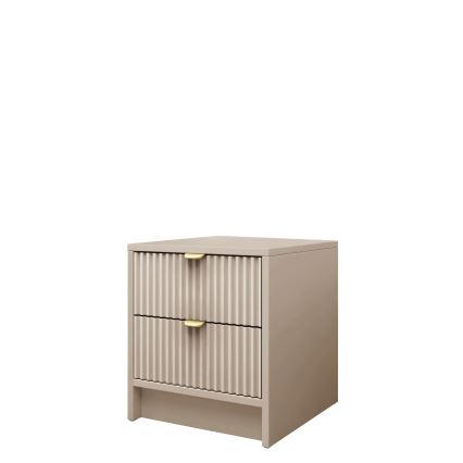 Table de chevet TIRENO 35x40 cm beige