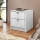 Table de chevet TIRENO 35x40 cm blanche