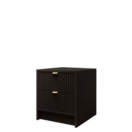 Table de chevet TIRENO 35x40 cm noire