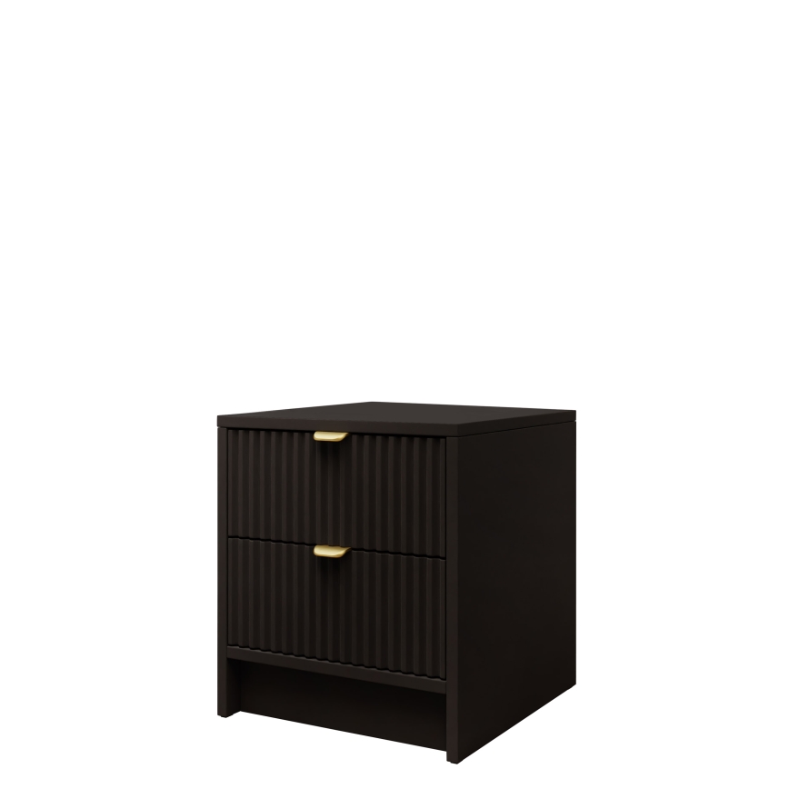 Table de chevet TIRENO 35x40 cm noire