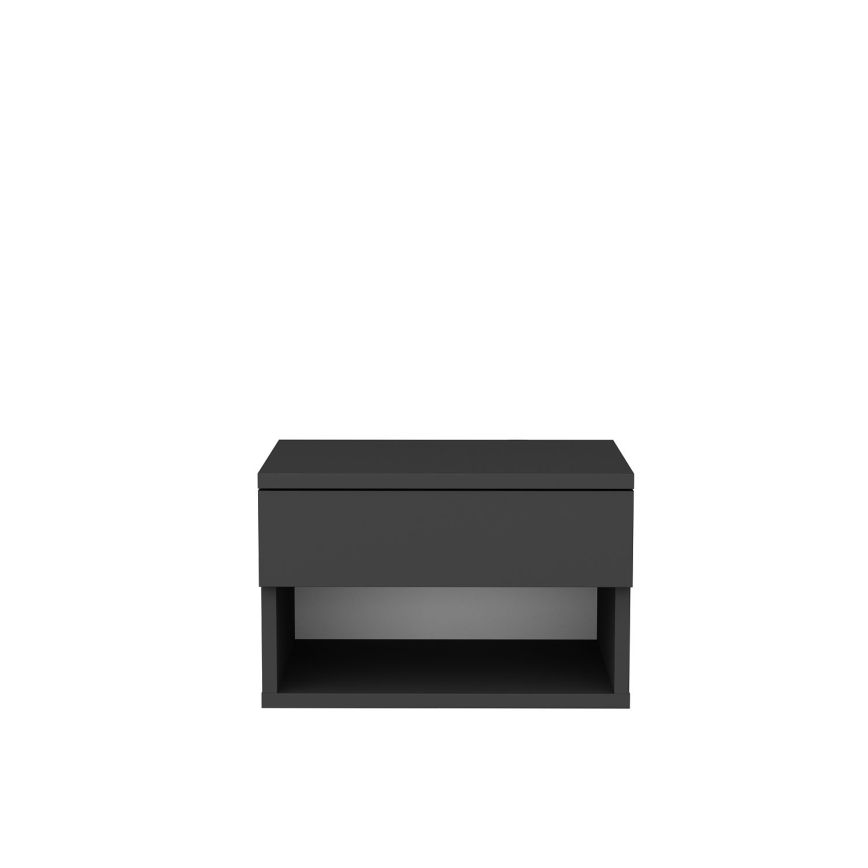 Table de chevet VETRA anthracite