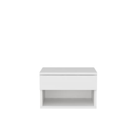Table de chevet VETRA blanche