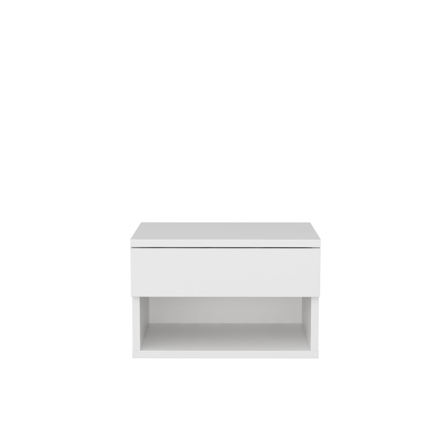 Table de chevet VETRA blanche