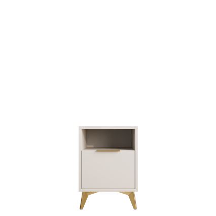 Table de chevet XYLIX 60 x 44 cm, beige