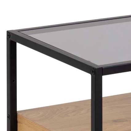 Table de chevet ZEIN chêne/noir