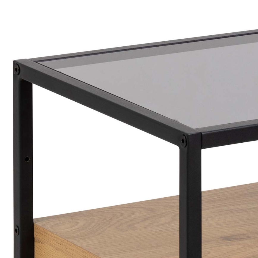 Table de chevet ZEIN chêne/noir