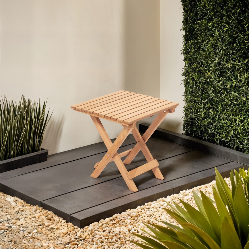 Table de jardin 40x40 cm en hêtre