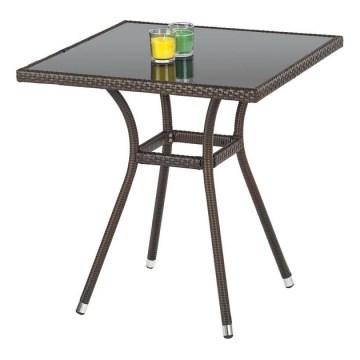 Table de jardin MOBIL 74x70 cm marron