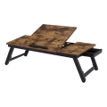 Table de lit réglable pour ordinateur LAT marron/noir