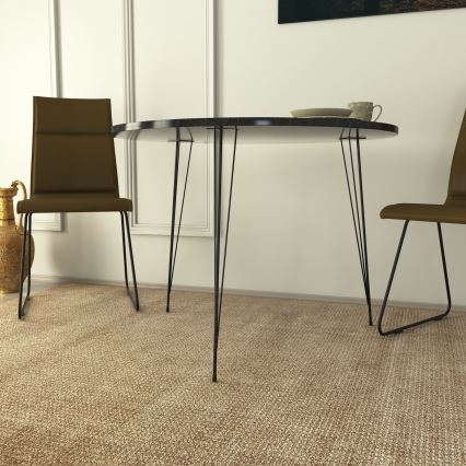 Table de repas SANDALF 75x90 cm noire