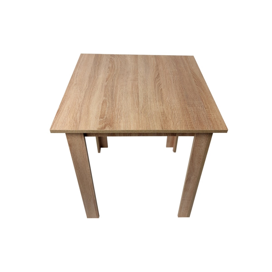Table de salle à manger carrée LEVI chêne