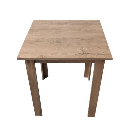 Table de salle à manger carrée LEVI chêne sonoma