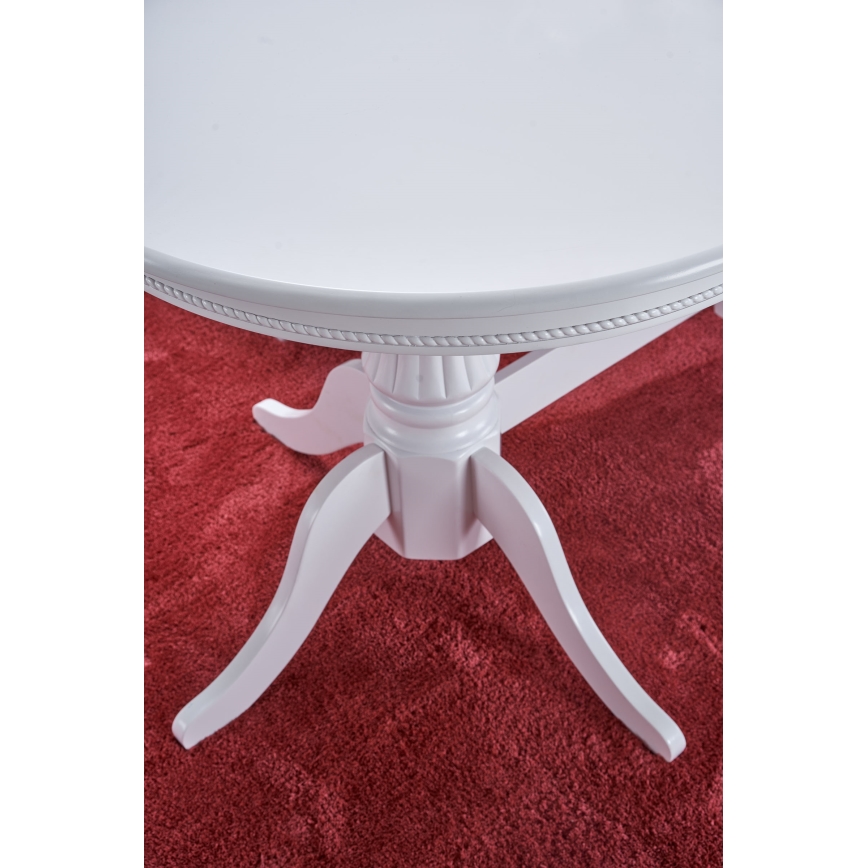 Table de salle à manger extensible FUERTE 150/190x90 cm blanche