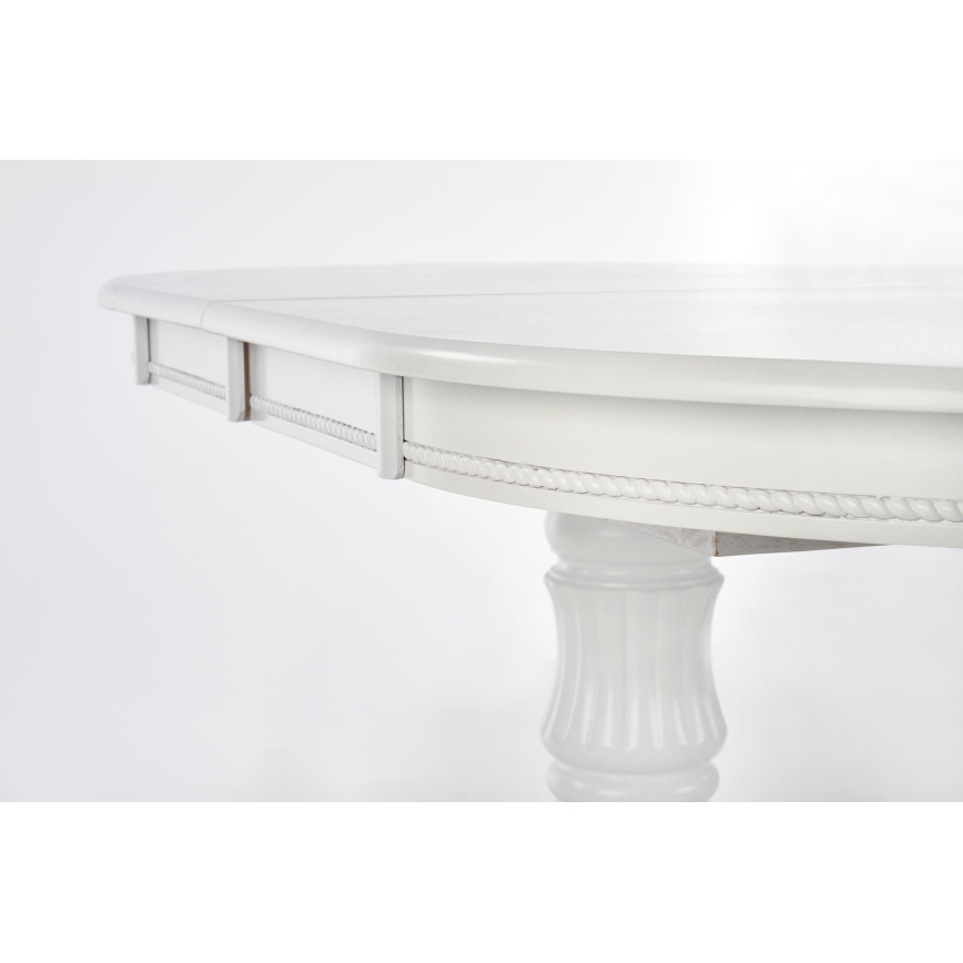 Table de salle à manger extensible FUERTE 150/190x90 cm blanche