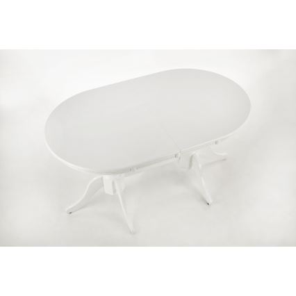 Table de salle à manger extensible FUERTE 150/190x90 cm blanche