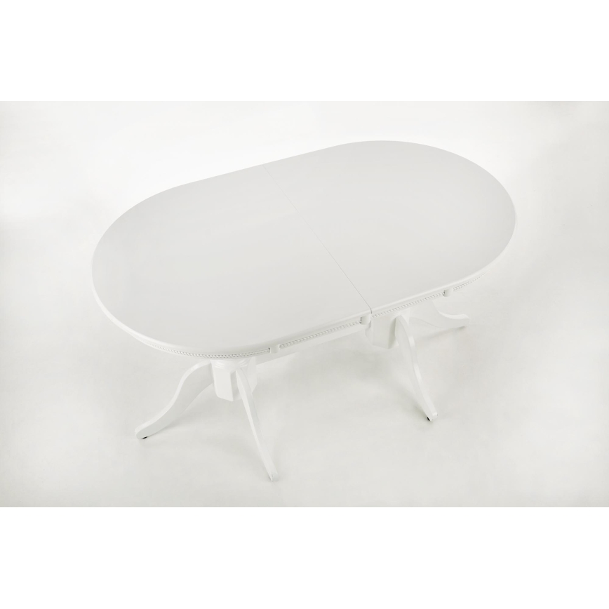 Table de salle à manger extensible FUERTE 150/190x90 cm blanche