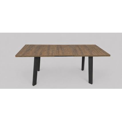 Table de salle à manger extensible KERNO 150/190x80 cm chêne Lefkas/noir