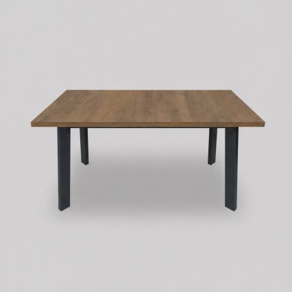 Table de salle à manger extensible KERNO 150/190x80 cm chêne Lefkas/noir