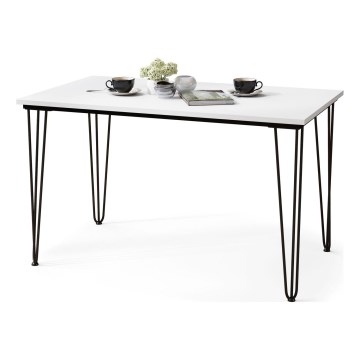 Table de salle à manger HALIJA blanc