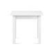 Table de salle à manger HOSPE 78x80 cm hêtre/blanc