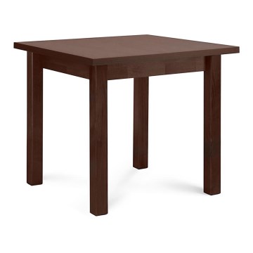 Table de salle à manger HOSPE 78x80 cm noyer