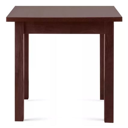 Table de salle à manger HOSPE 78x80 cm noyer