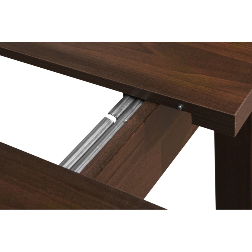 Table de salle à manger HOSPE 78x80 cm noyer