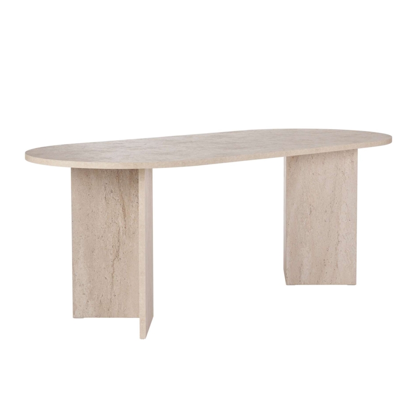 Table de salle à manger NEL 200 x 90 cm beige