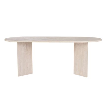 Table de salle à manger NEL 200 x 90 cm beige