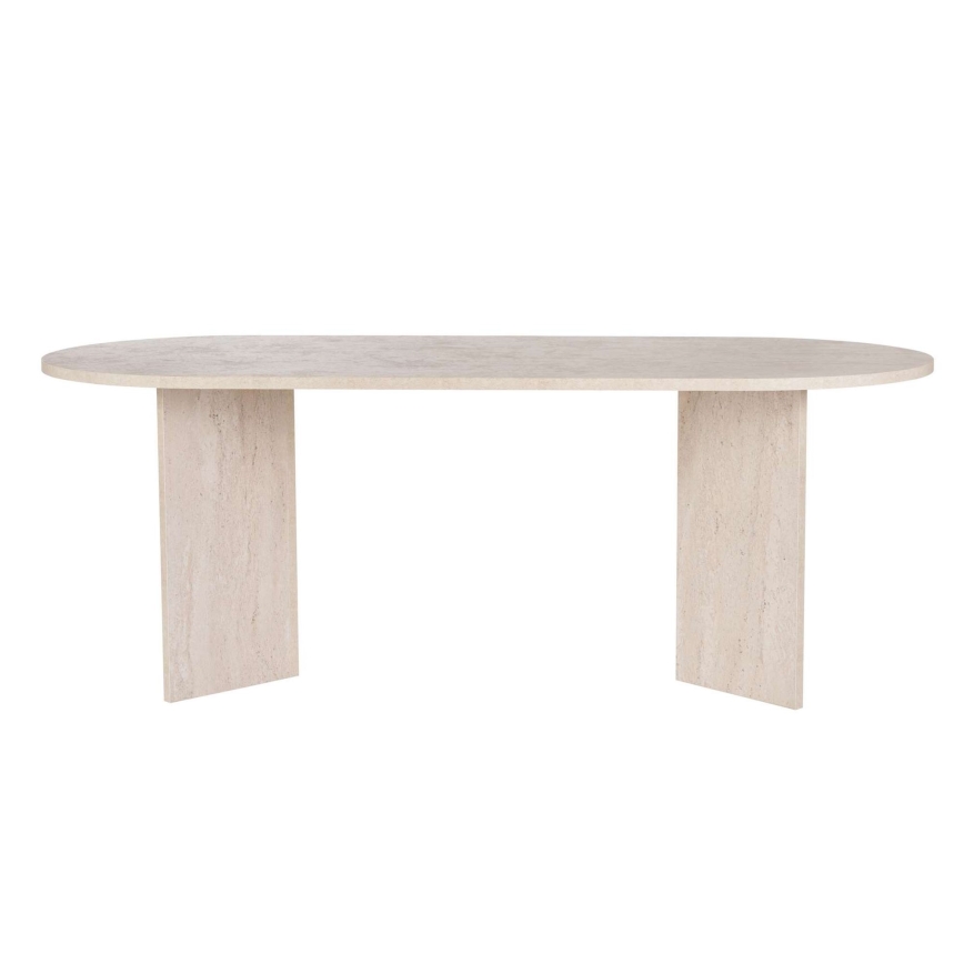 Table de salle à manger NEL 200 x 90 cm beige