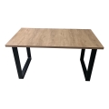 Table de salle à manger pliable COLIN chêne