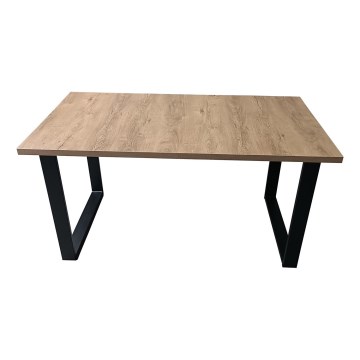 Table de salle à manger pliable COLIN chêne