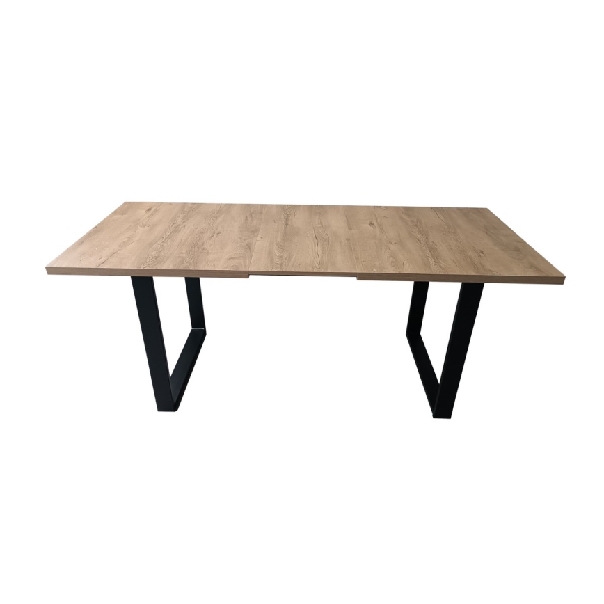 Table de salle à manger pliable COLIN chêne